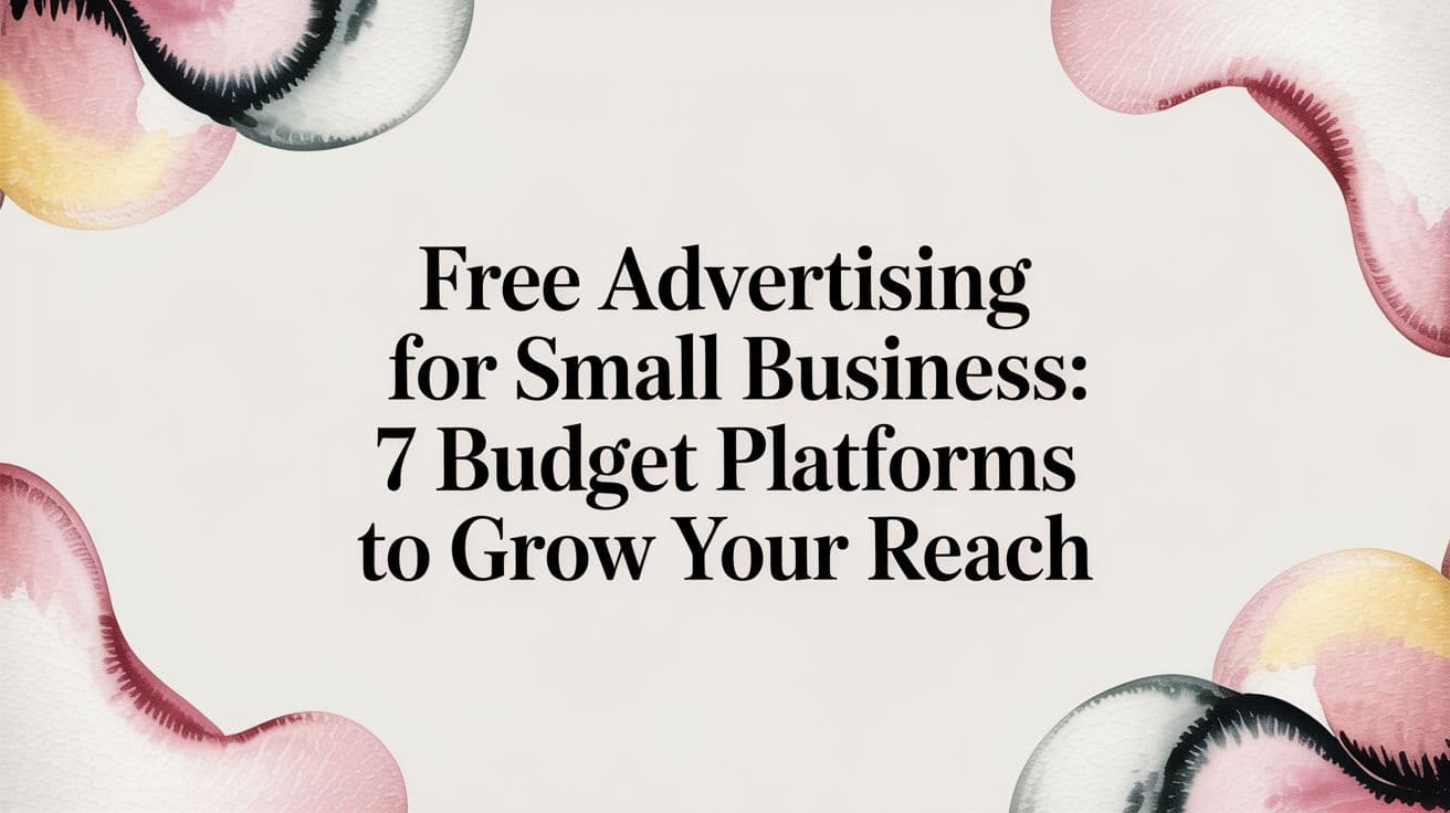 Featured image for Free Advertising for Small Business: 7 Budget Platforms to Grow Your Reach
