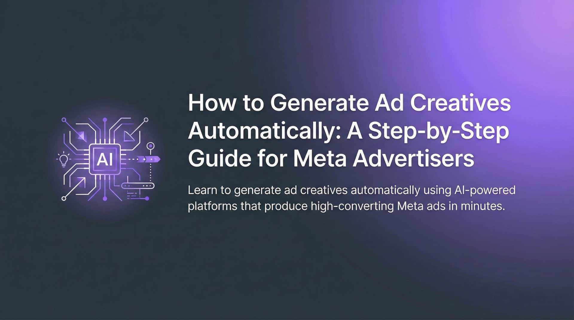 Featured image for How to Generate Ad Creatives Automatically: A Step-by-Step Guide for Meta Advertisers