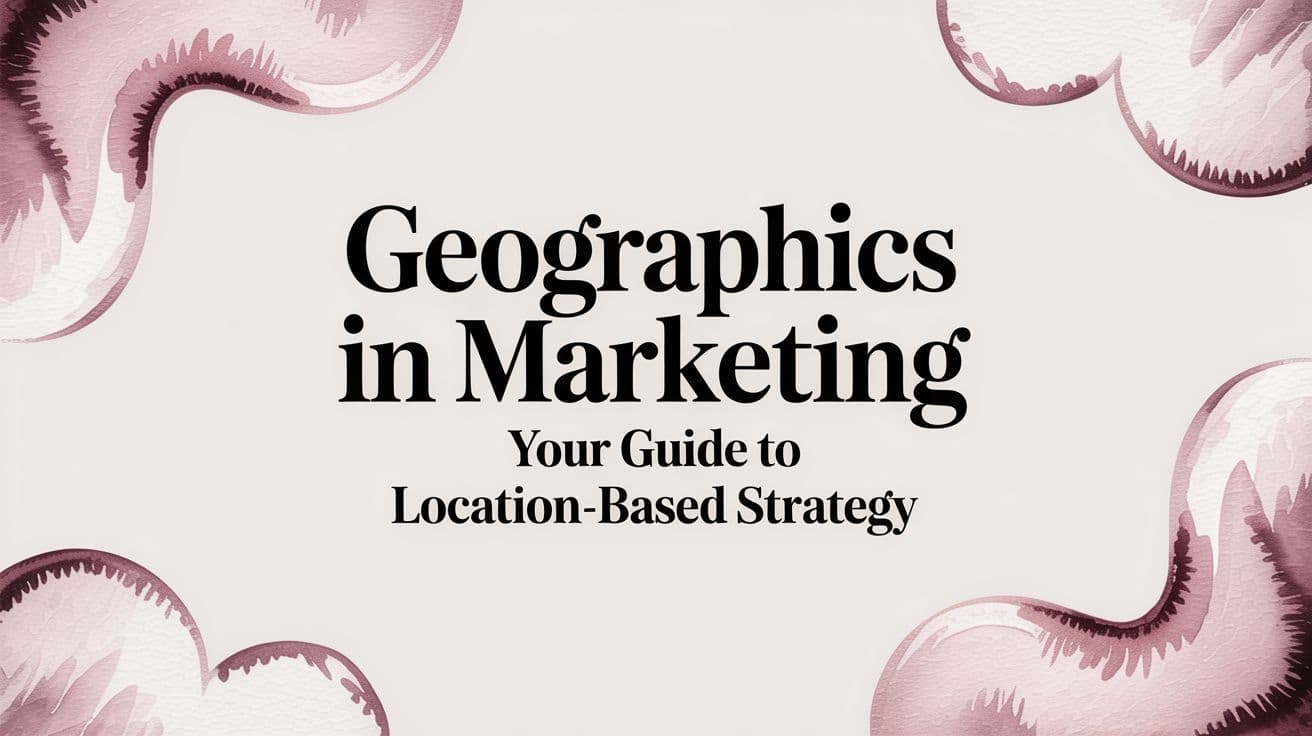 Featured image for Geographics in Marketing Your Guide to Location-Based Strategy