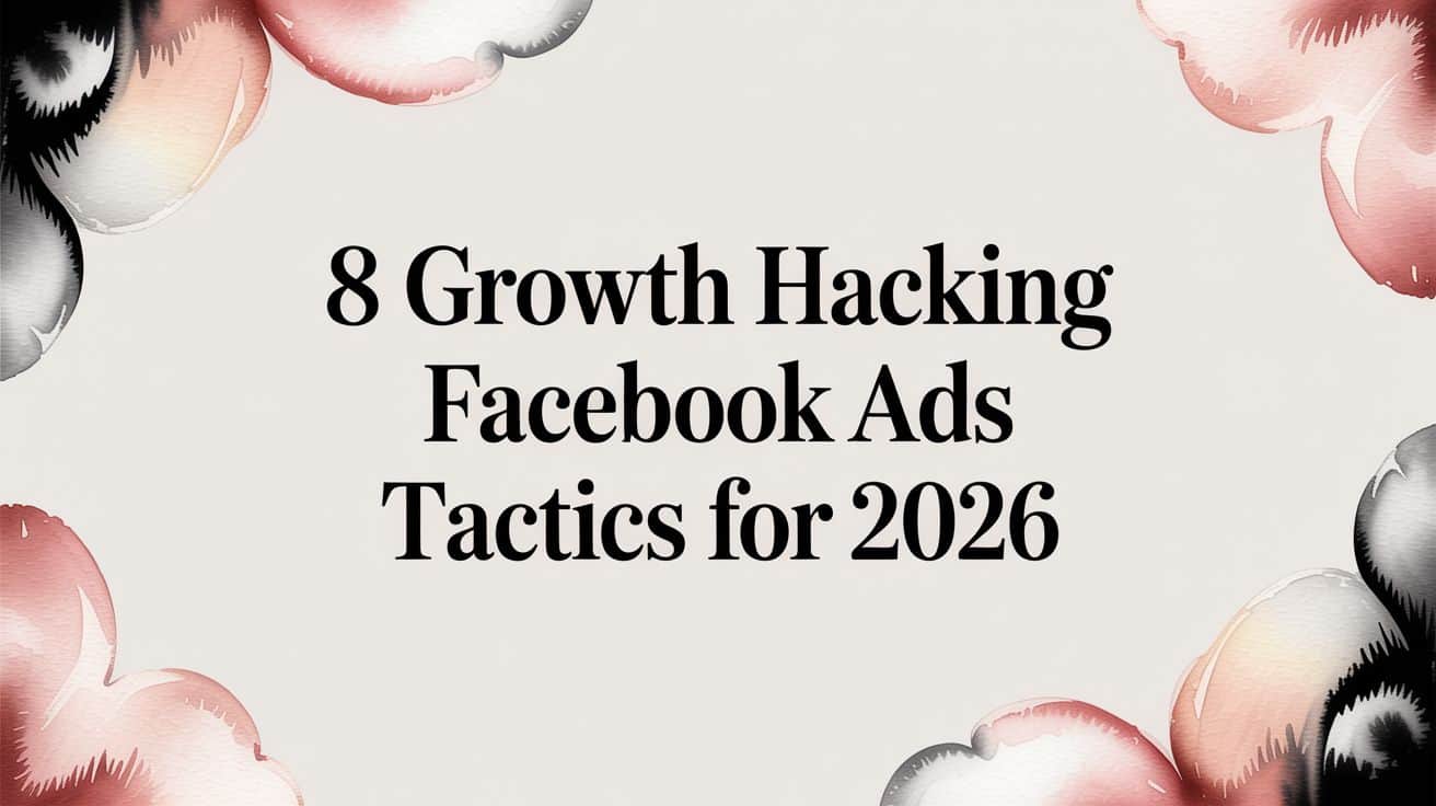 Featured image for 8 Growth Hacking Facebook Ads Tactics for 2026
