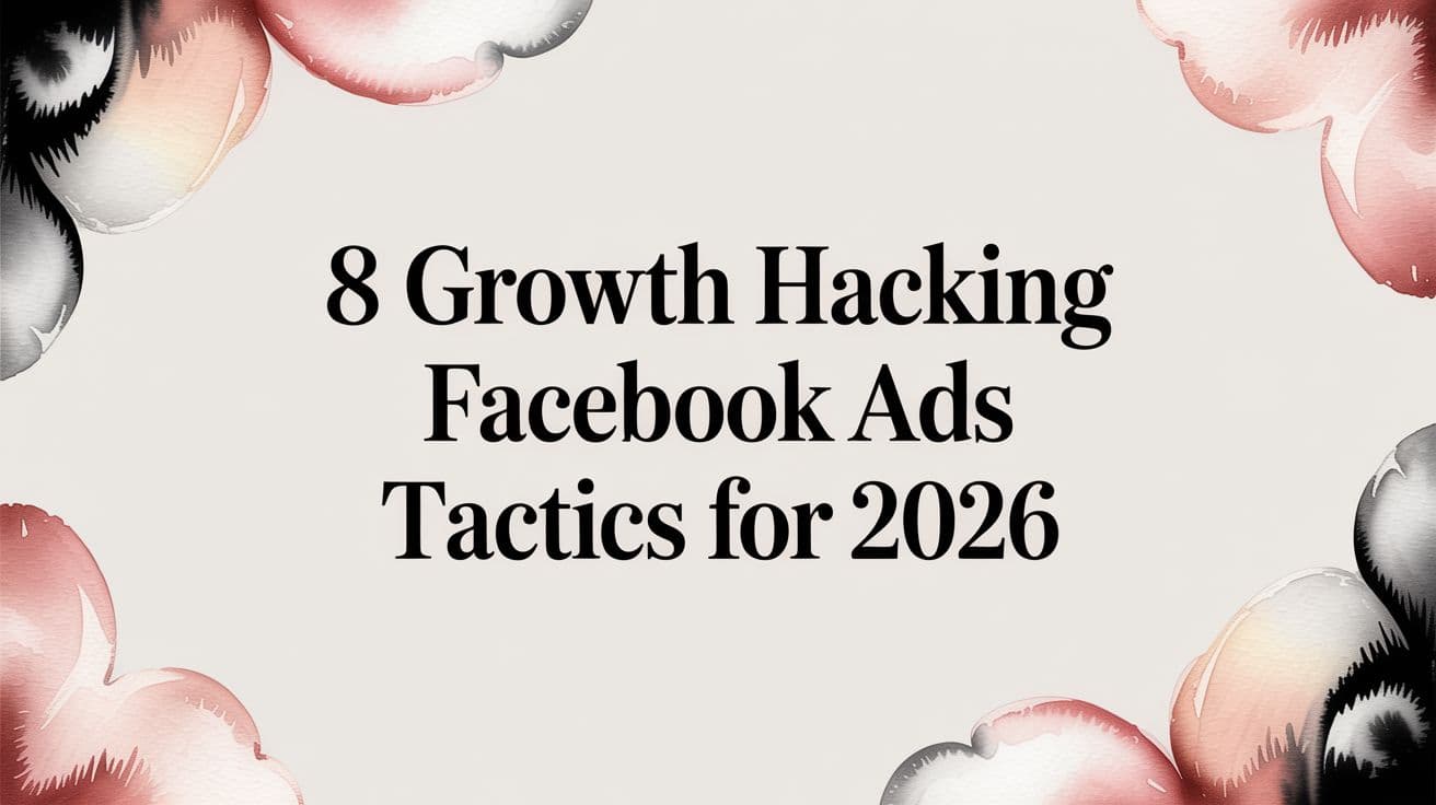 Featured image for 8 Growth Hacking Facebook Ads Tactics for 2026
