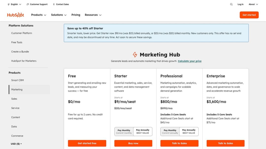 HubSpot Marketing Hub