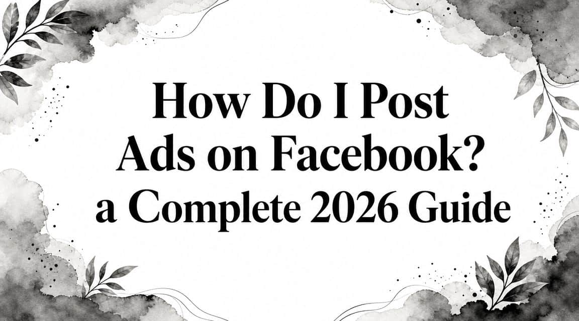 Featured image for How Do I Post Ads on Facebook? a Complete 2026 Guide