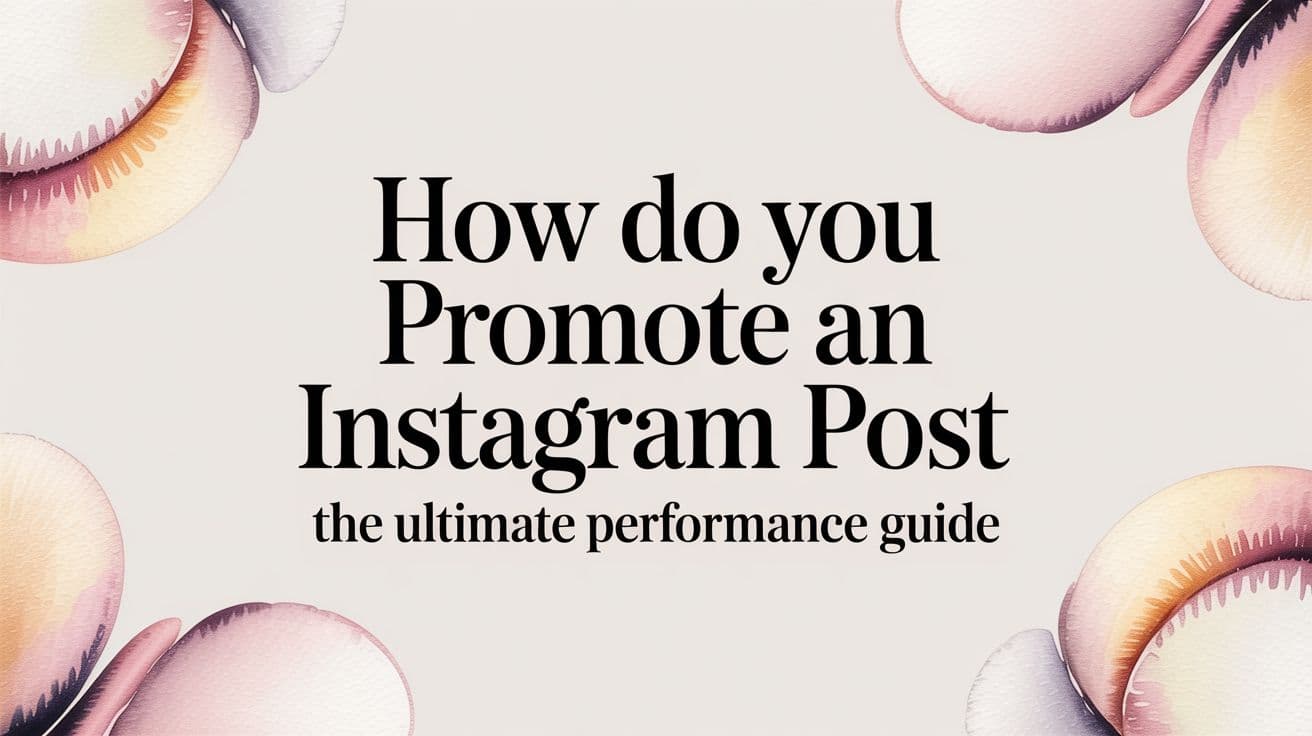 Featured image for How Do You Promote an Instagram Post The Ultimate Performance Guide