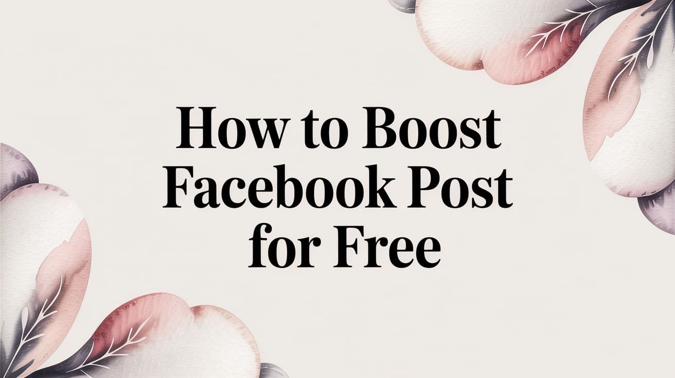 Featured image for How to Boost Facebook Post for Free