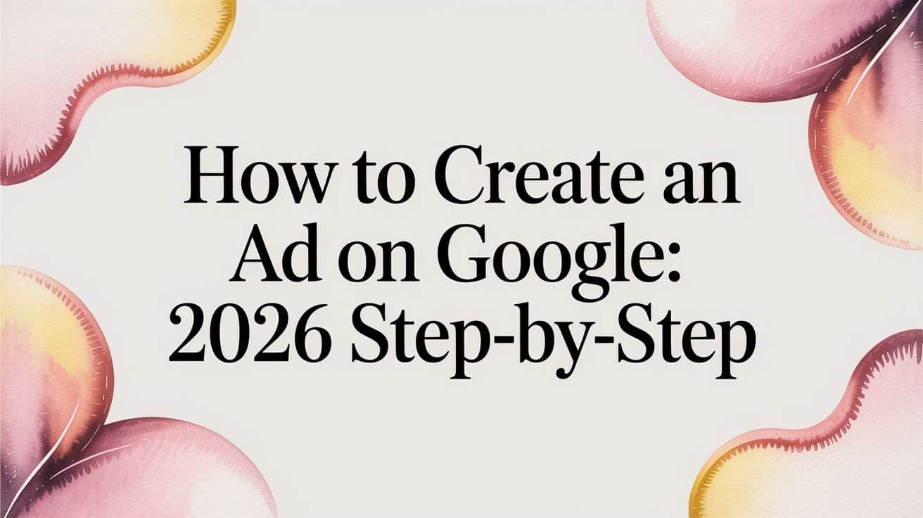 Featured image for How to Create an Ad on Google: 2026 Step-by-Step