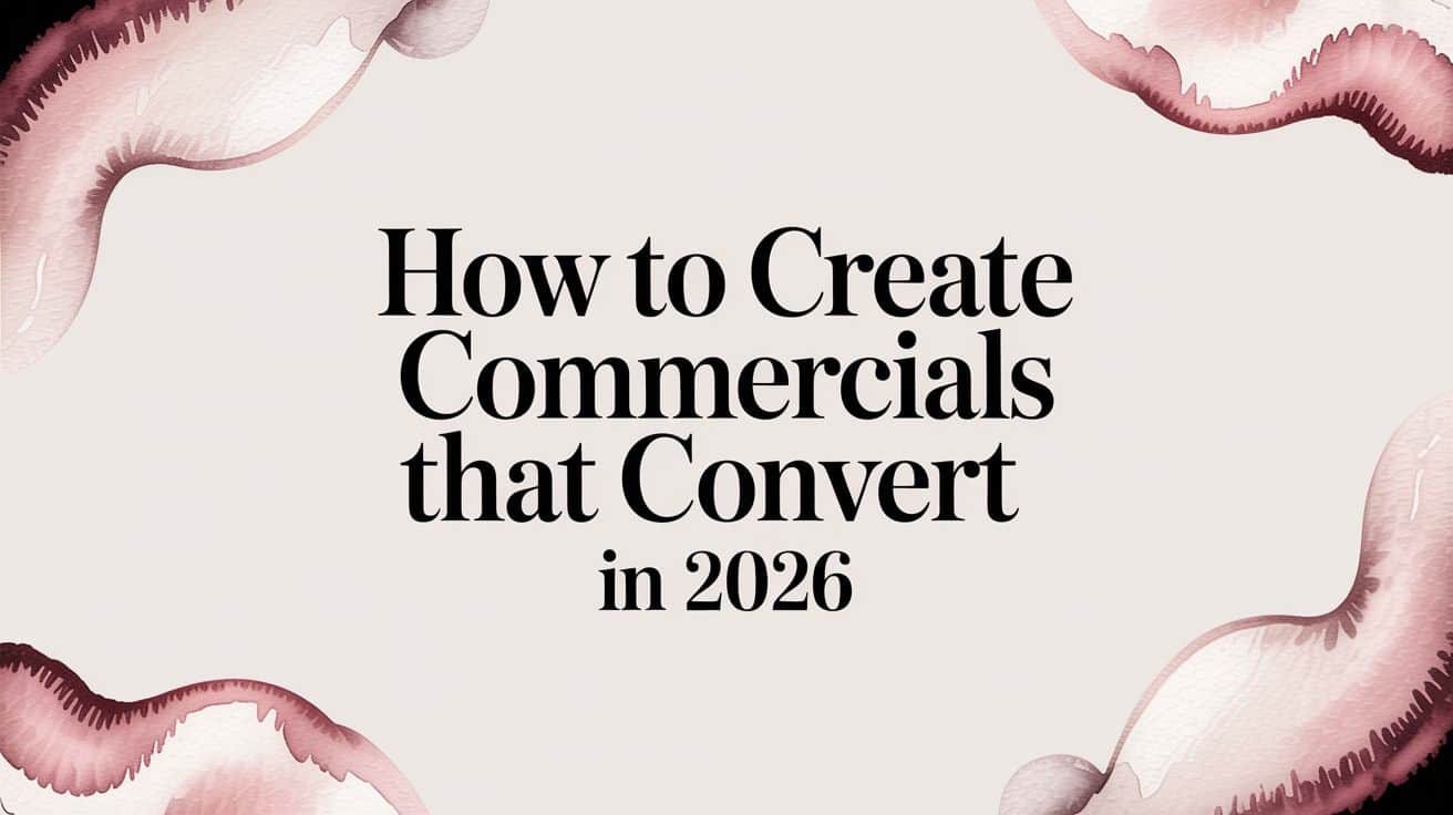 Featured image for How to Create Commercials That Convert in 2026