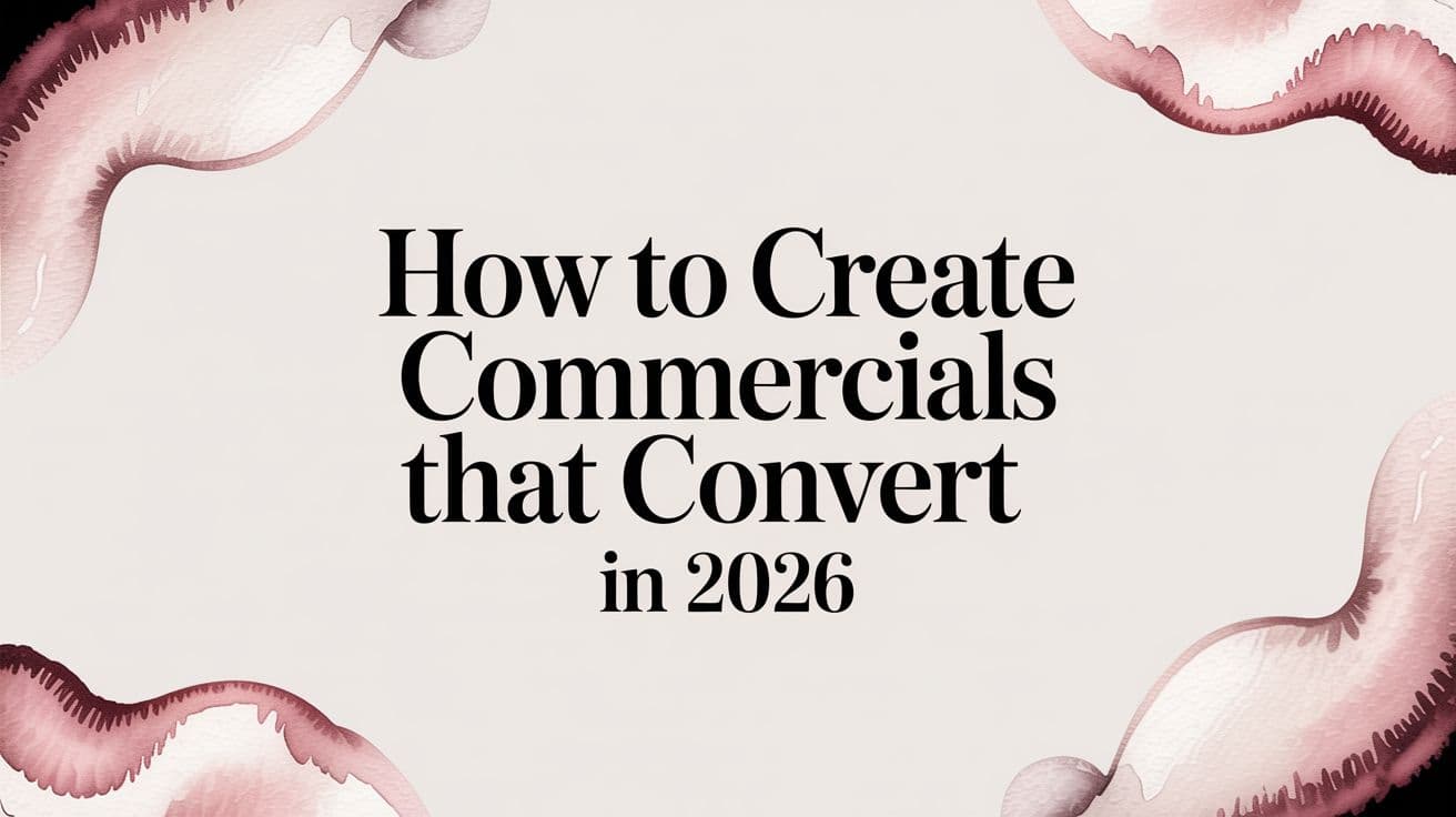 Featured image for How to Create Commercials That Convert in 2026