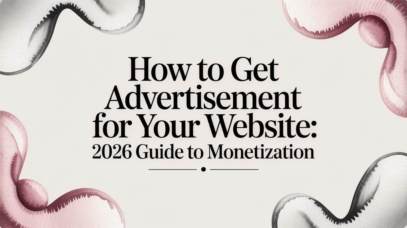 Featured image for How to Get Advertisement for Your Website: 2026 Guide to Monetization