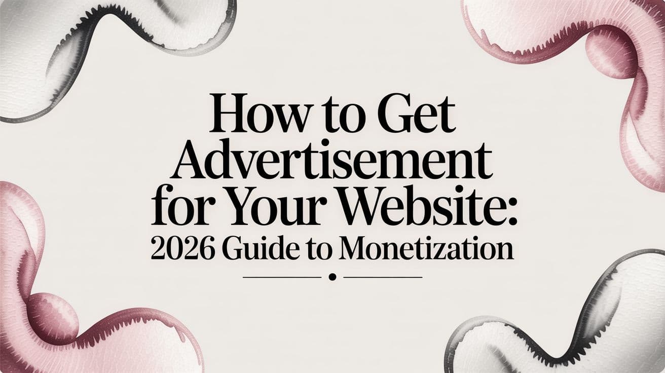 Featured image for How to Get Advertisement for Your Website: 2026 Guide to Monetization
