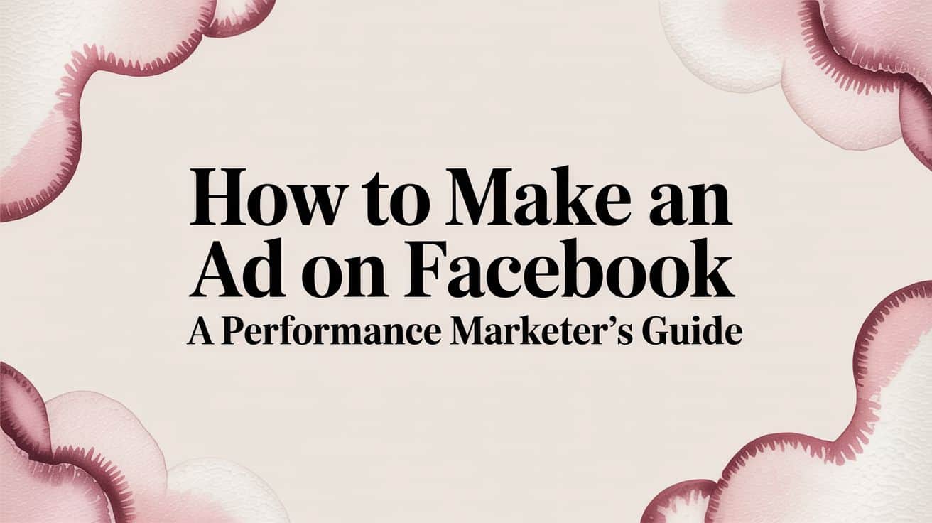 Featured image for How to Make an Ad on Facebook A Performance Marketer's Guide