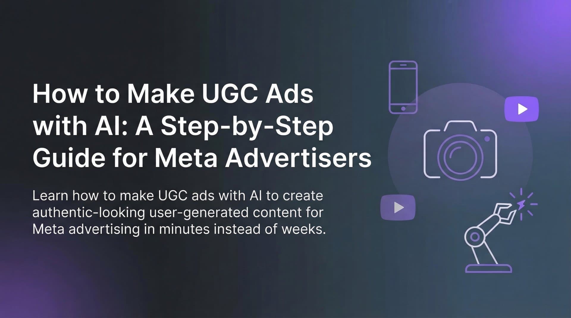 Featured image for How to Make UGC Ads with AI: A Step-by-Step Guide for Meta Advertisers