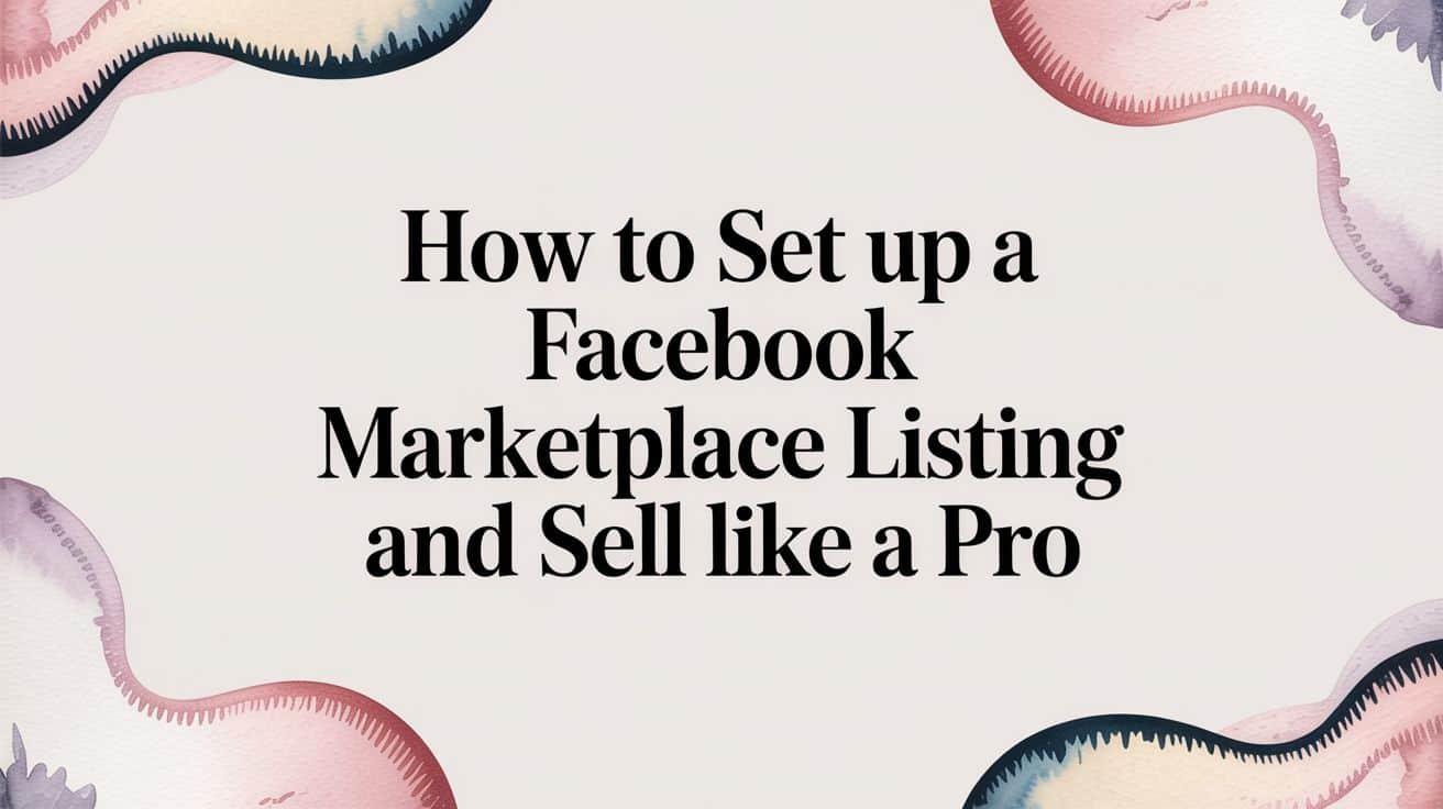 Featured image for How to Set Up a Facebook Marketplace Listing and Sell Like a Pro