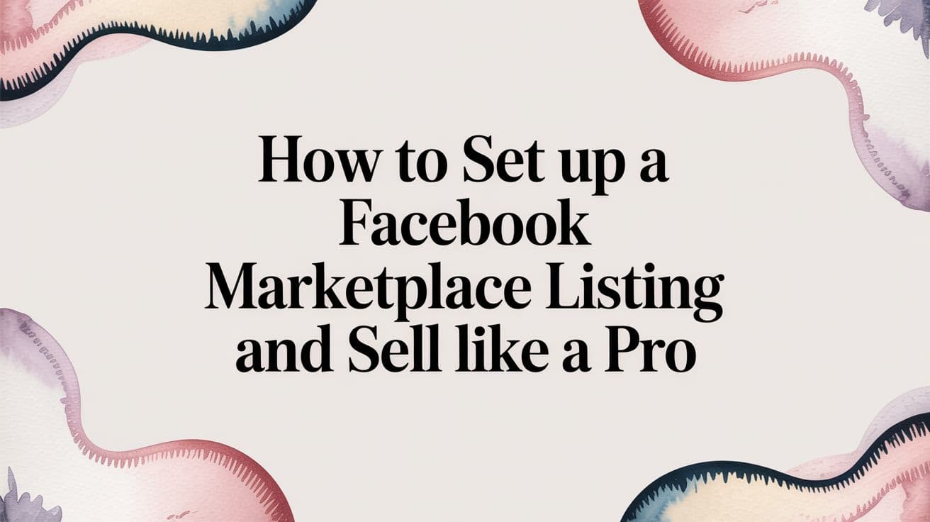 Featured image for How to Set Up a Facebook Marketplace Listing and Sell Like a Pro
