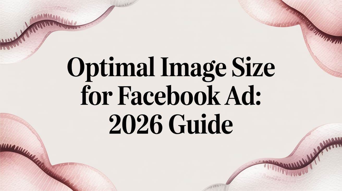 Featured image for Optimal Image Size for Facebook Ad: 2026 Guide
