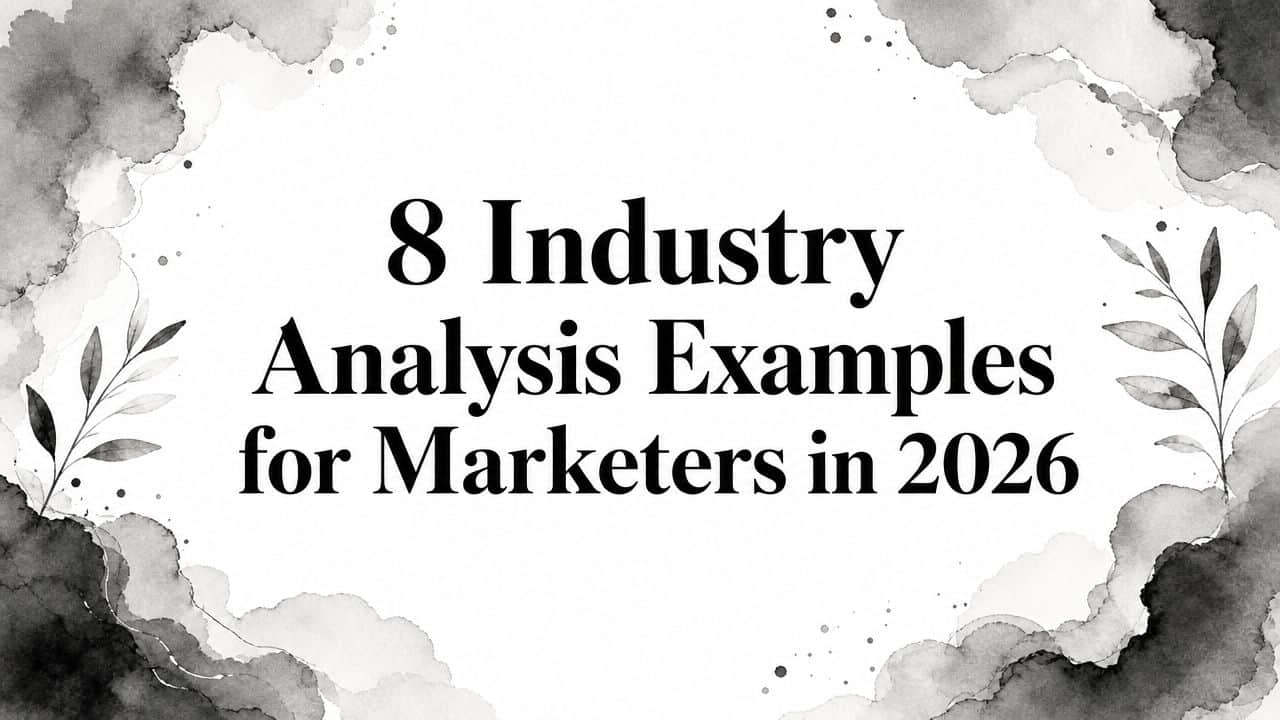 Featured image for 8 Industry Analysis Examples for Marketers in 2026