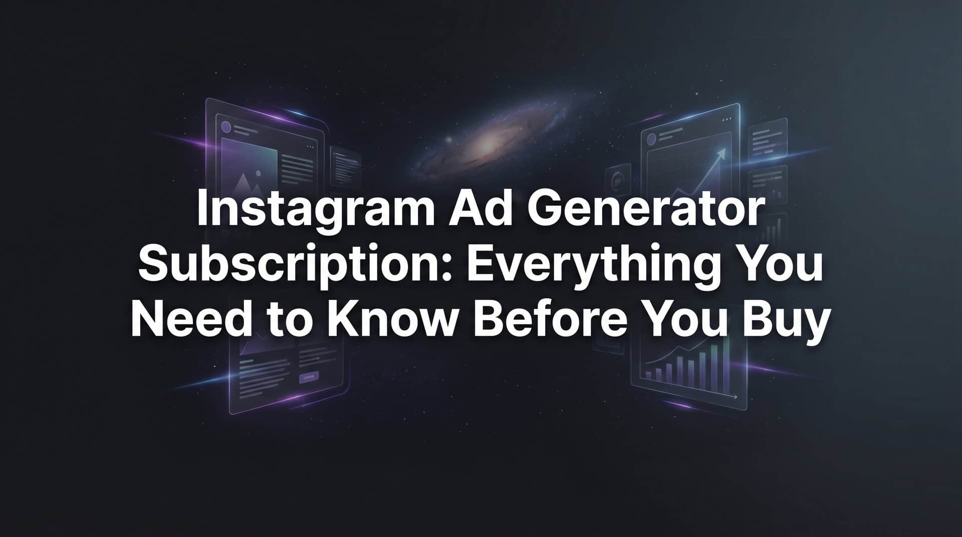Instagram Ad Generator Subscription: Everything You Need to Know Before You Buy