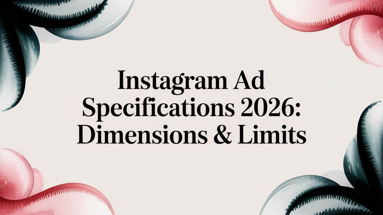 Featured image for Instagram Ad Specifications 2026: Dimensions & Limits