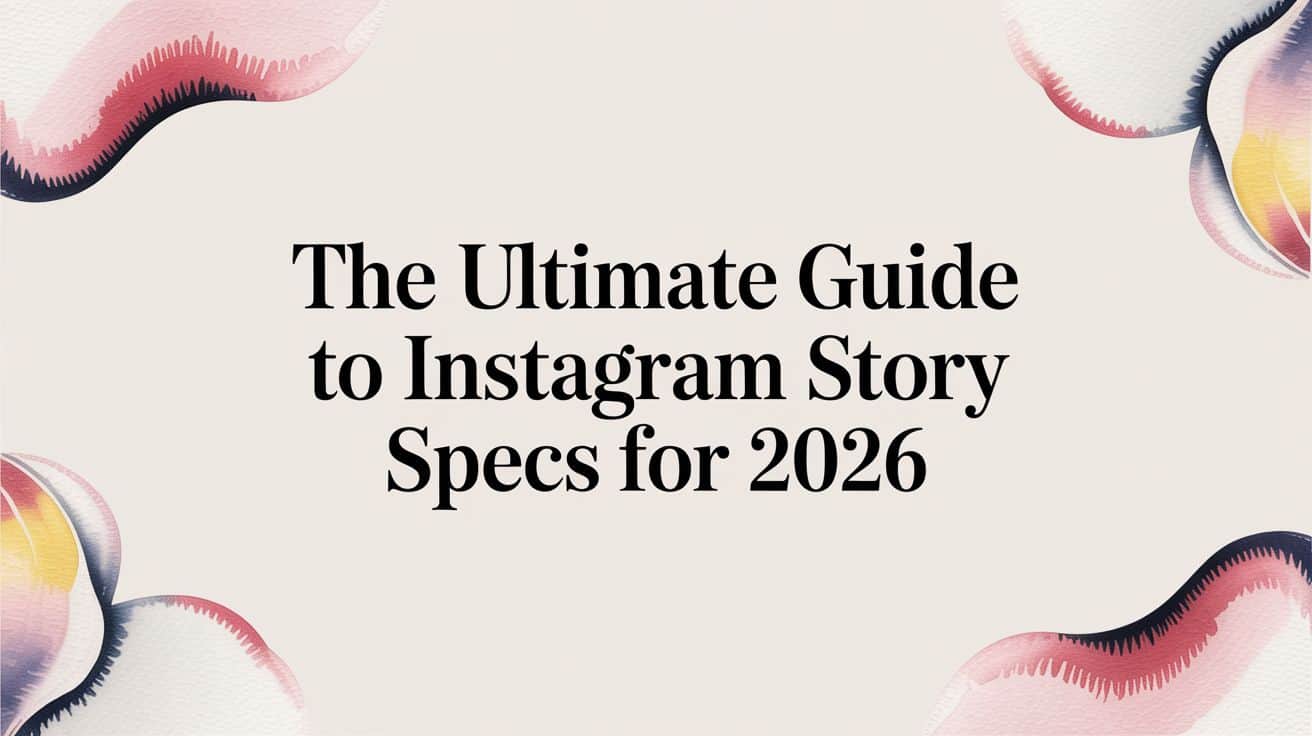 Featured image for The Ultimate Guide to Instagram Story Specs for 2026