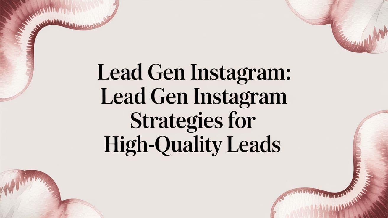 Featured image for Lead Gen Instagram: lead gen instagram Strategies for High-Quality Leads