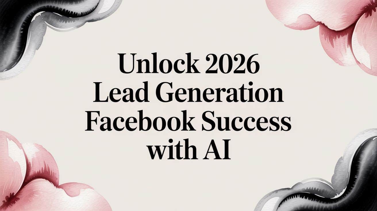 Featured image for Unlock 2026 Lead Generation Facebook Success with AI