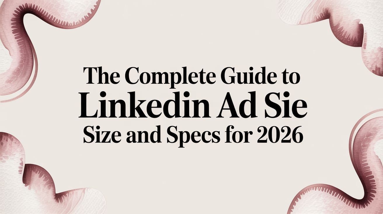 Featured image for The Complete Guide to LinkedIn Ad Size and Specs for 2026