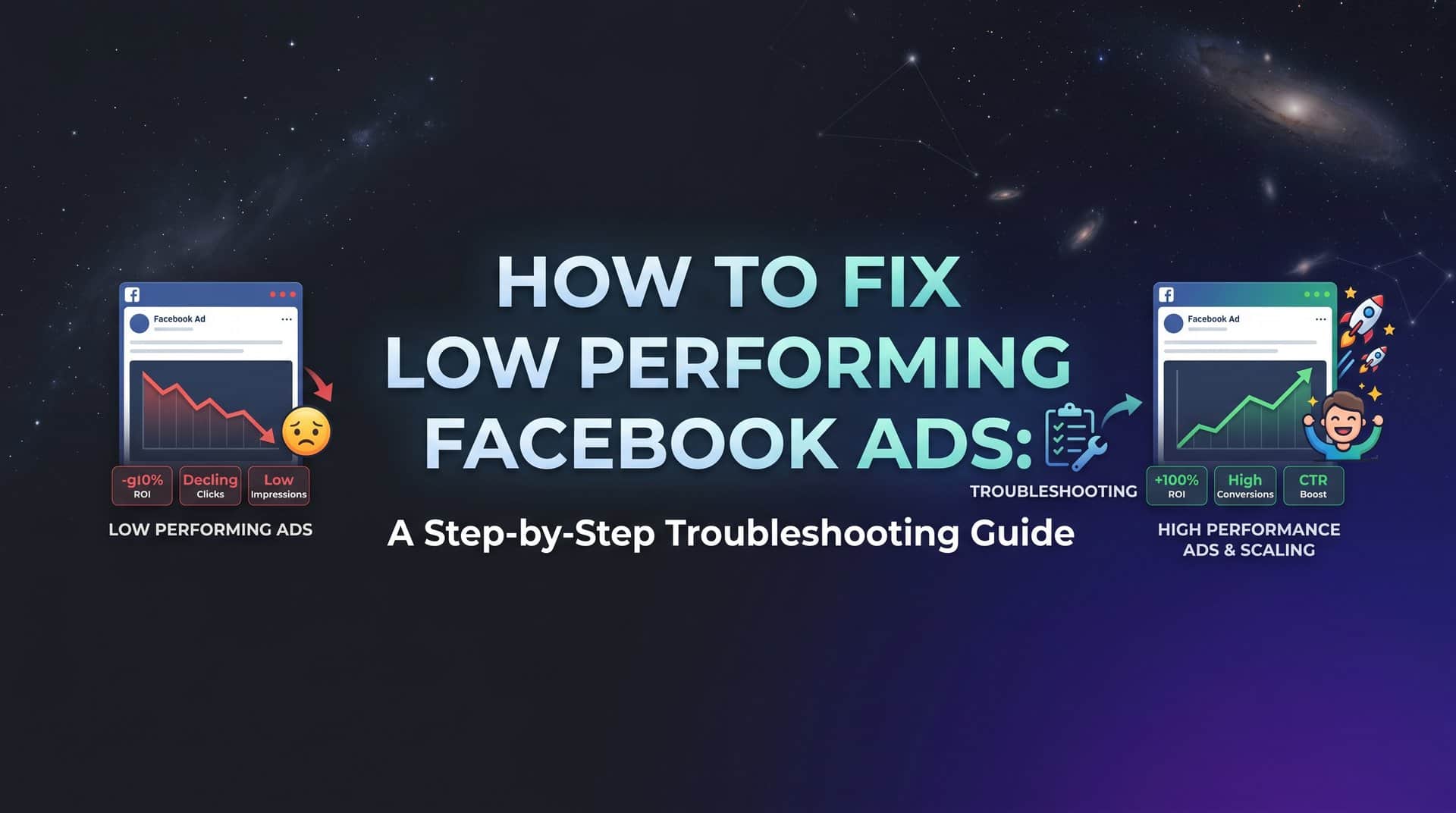 Featured image for How to Fix Low Performing Facebook Ads: A Step-by-Step Troubleshooting Guide
