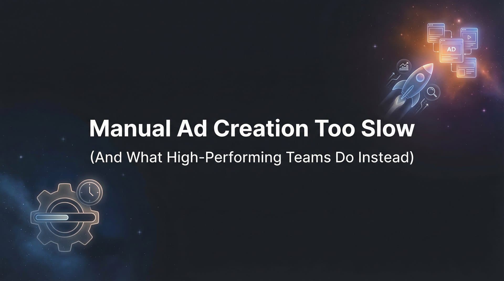 Featured image for Why Manual Ad Creation Is Too Slow (And What High-Performing Teams Do Instead)