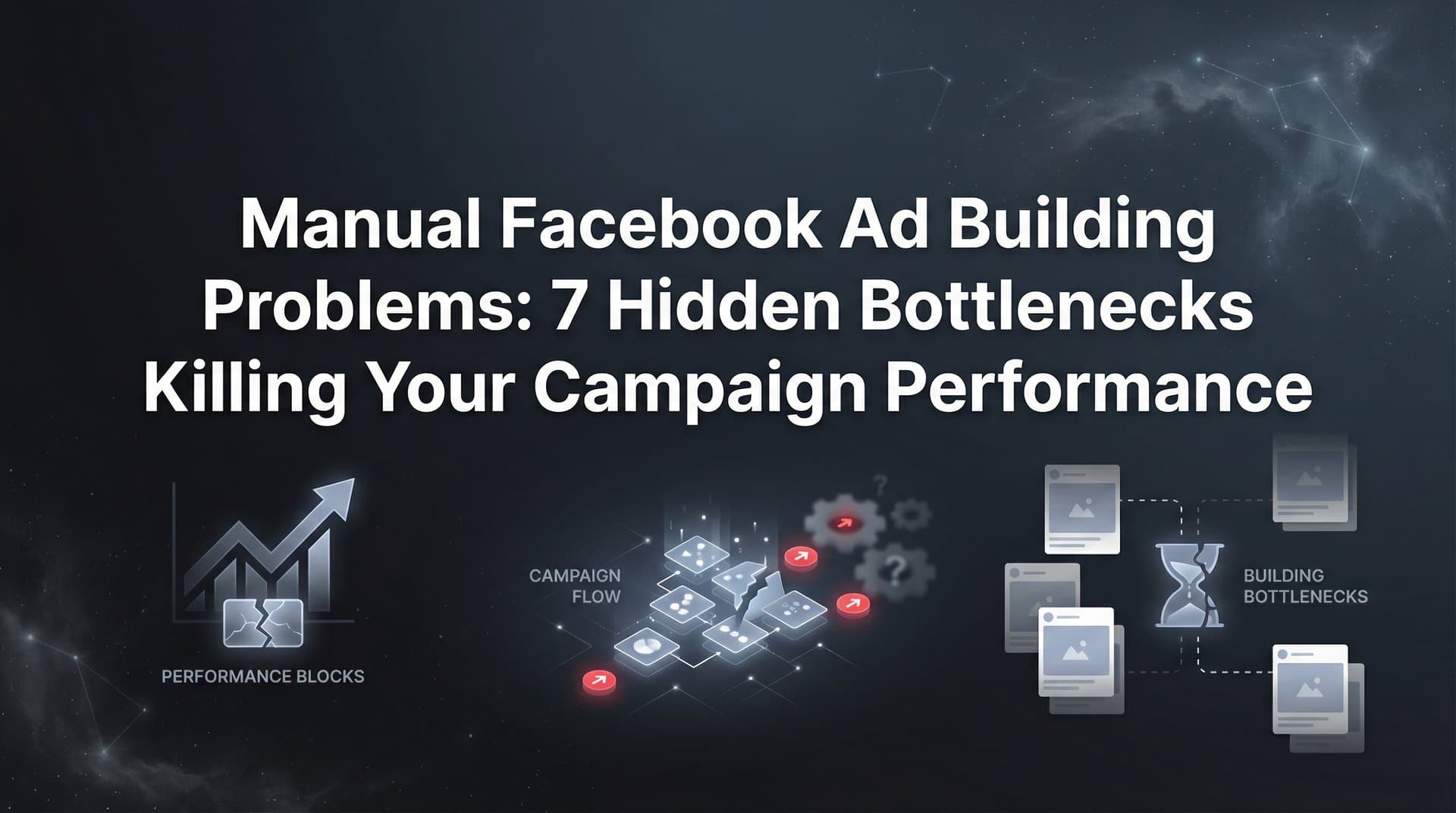 Featured image for Manual Facebook Ad Building Problems: 7 Hidden Bottlenecks Killing Your Campaign Performance