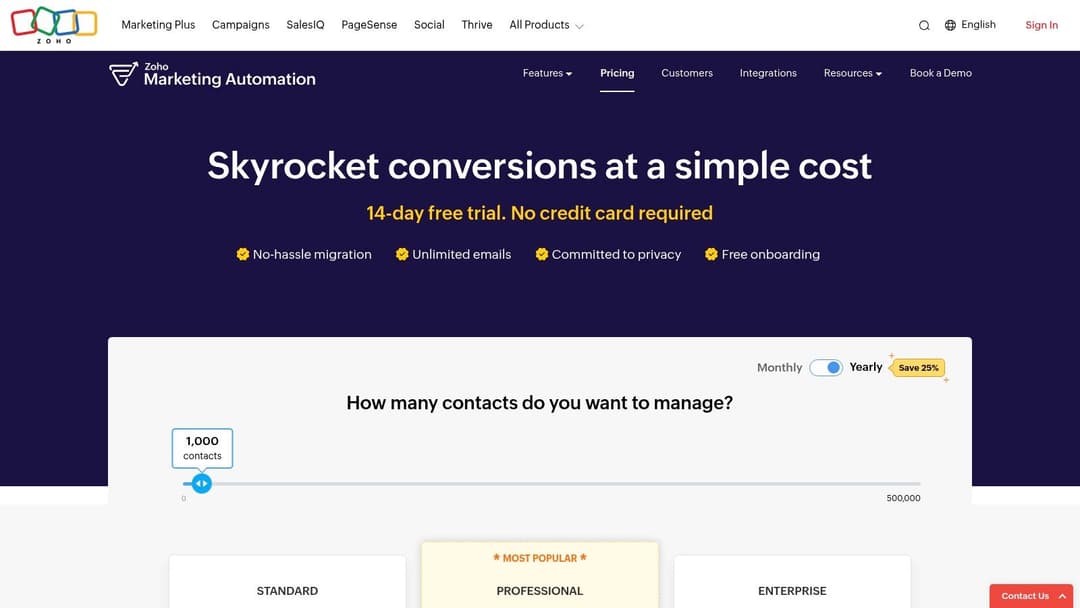 Zoho Marketing Automation