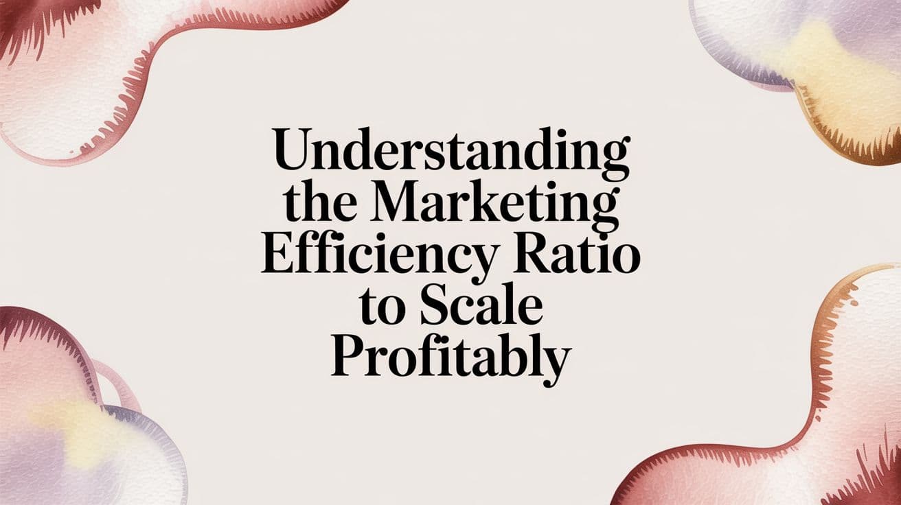 Featured image for Understanding the Marketing Efficiency Ratio to Scale Profitably