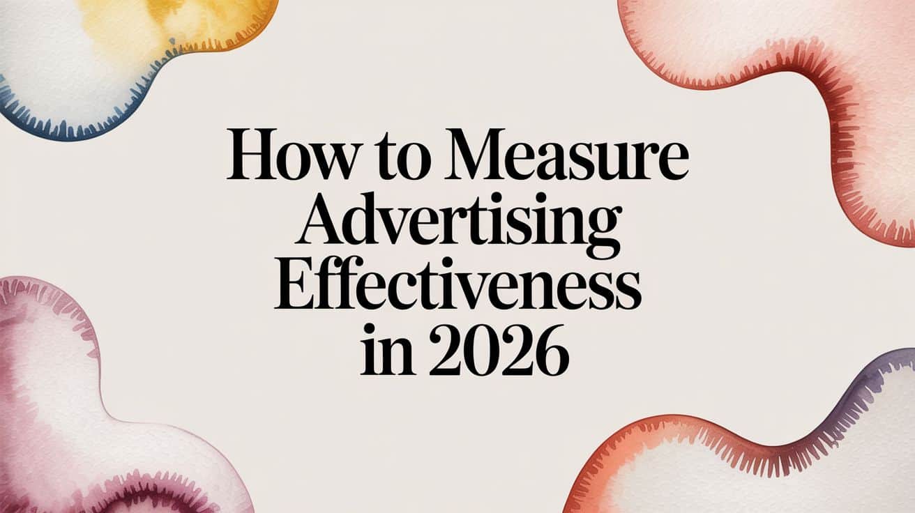 Featured image for How to Measure Advertising Effectiveness in 2026