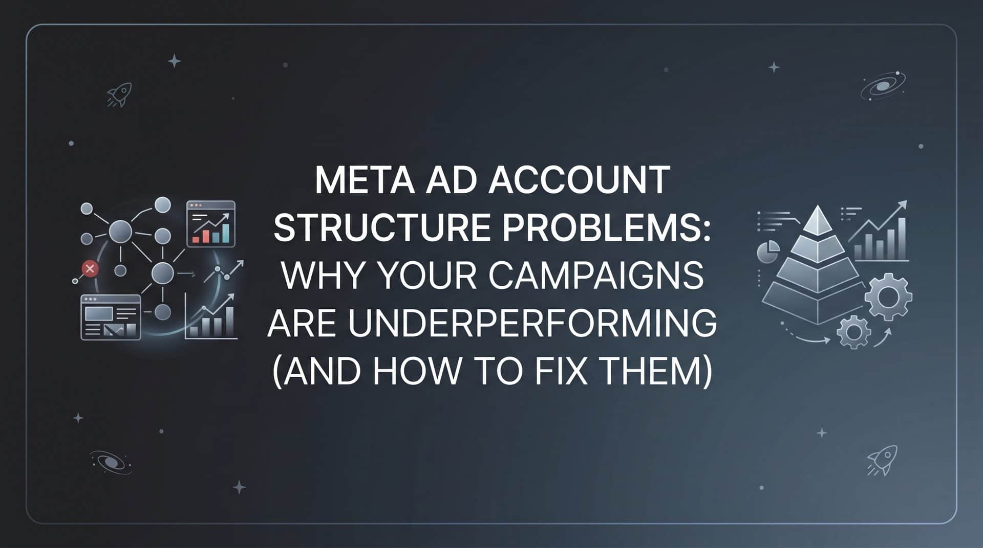 Featured image for Meta Ad Account Structure Problems: Why Your Campaigns Are Underperforming (And How to Fix Them)