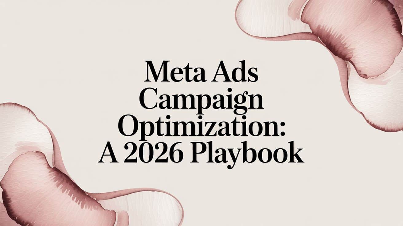 Featured image for Meta Ads Campaign Optimization: A 2026 Playbook