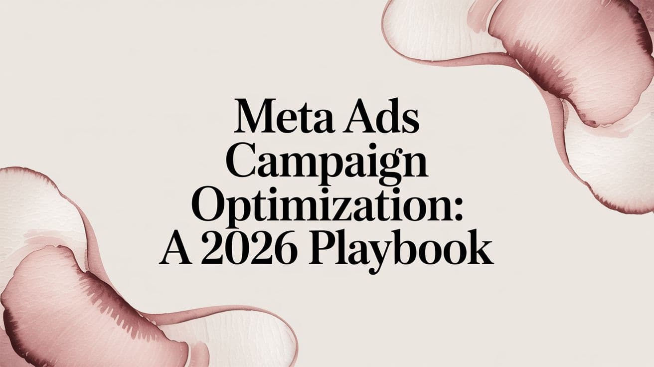 Featured image for Meta Ads Campaign Optimization: A 2026 Playbook