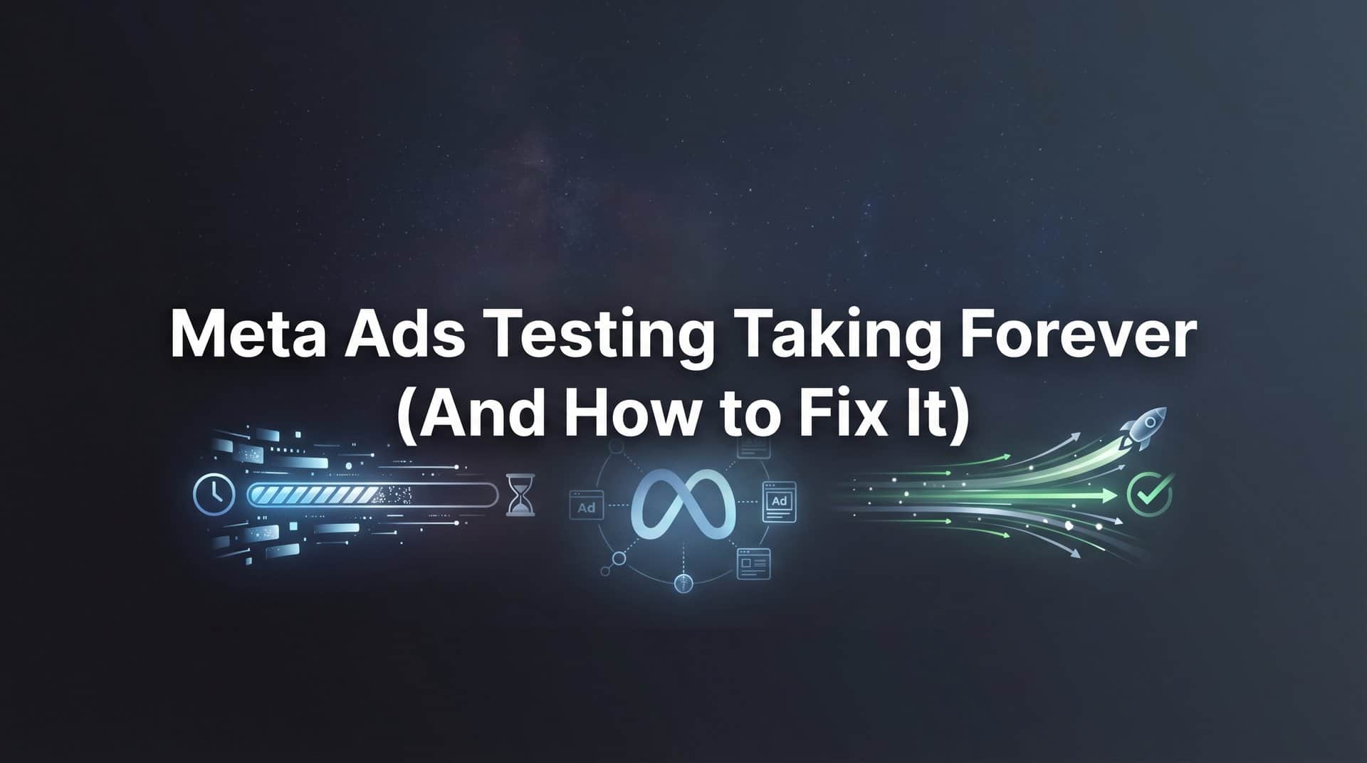 Featured image for Why Your Meta Ads Testing Is Taking Forever (And How to Fix It)