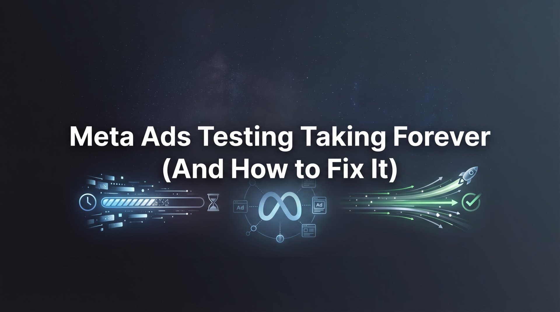 Featured image for Why Your Meta Ads Testing Is Taking Forever (And How to Fix It)
