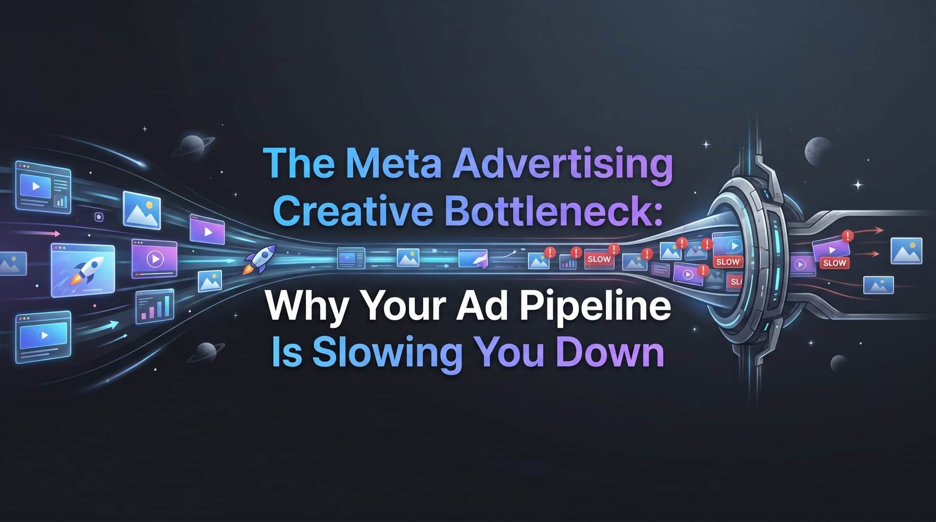 Featured image for The Meta Advertising Creative Bottleneck: Why Your Ad Pipeline Is Slowing You Down