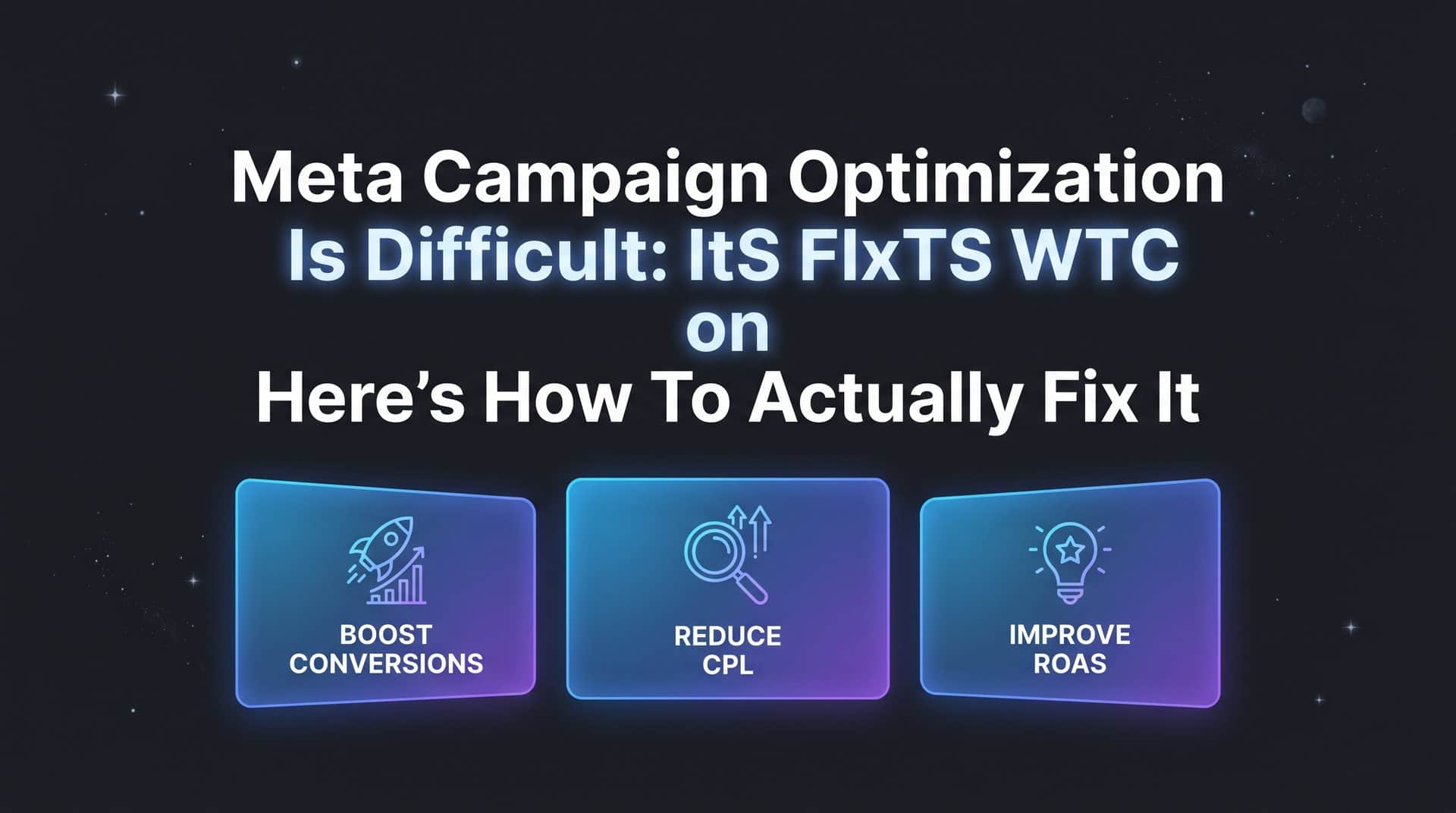 Featured image for Meta Campaign Optimization Is Difficult: Here's How to Actually Fix It