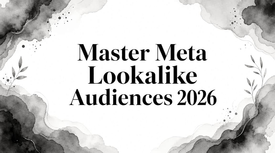 Featured image for Master Meta Lookalike Audiences 2026