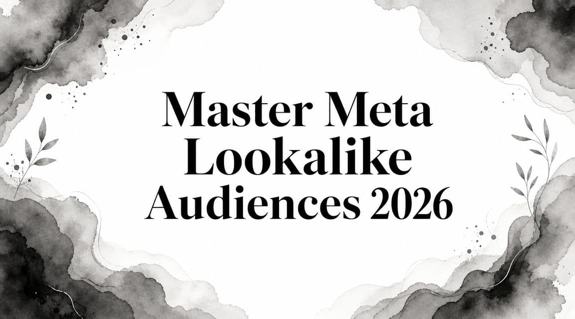 Featured image for Master Meta Lookalike Audiences 2026