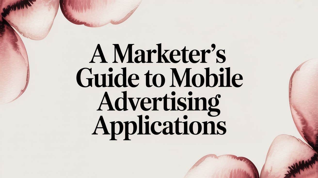 Featured image for A Marketer's Guide to Mobile Advertising Applications