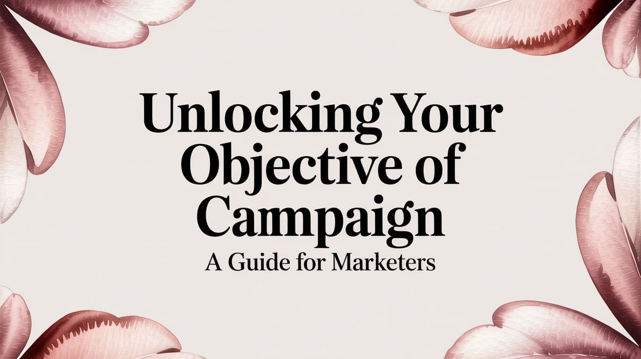 Featured image for Unlocking Your Objective of Campaign A Guide for Marketers