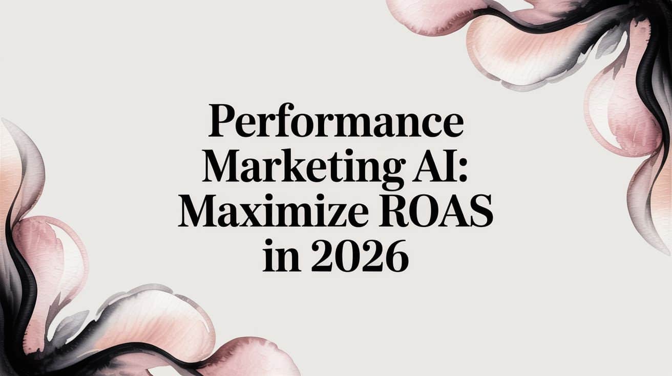 Featured image for Performance Marketing AI: Maximize ROAS in 2026