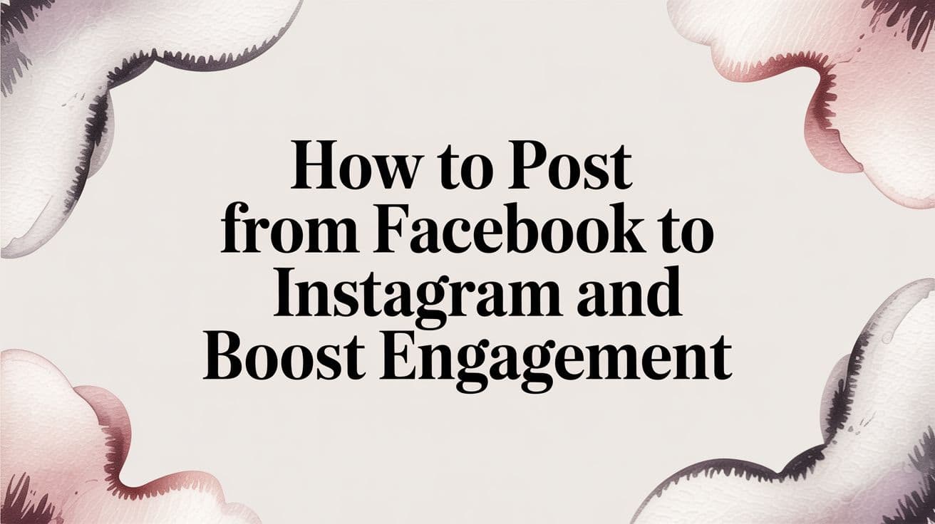 Featured image for How to Post from Facebook to Instagram and Boost Engagement