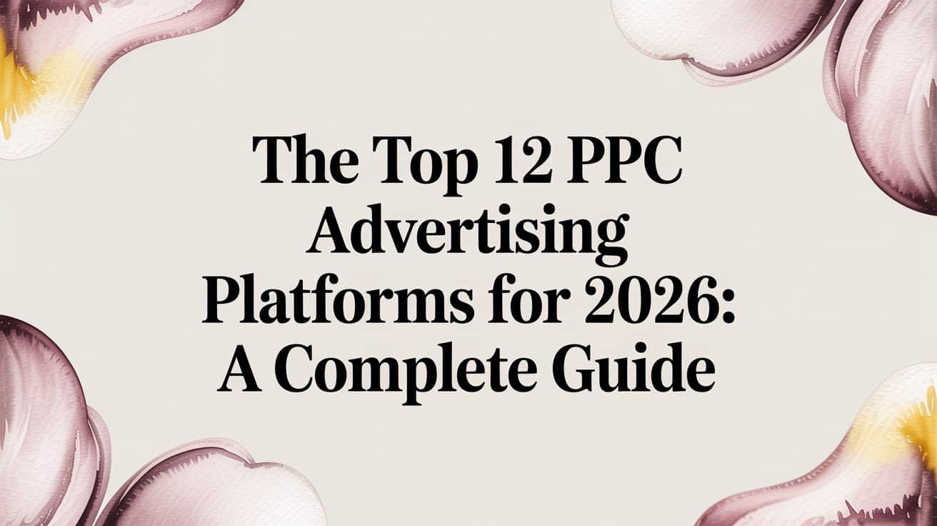 Featured image for The Top 12 PPC Advertising Platforms for 2026: A Complete Guide