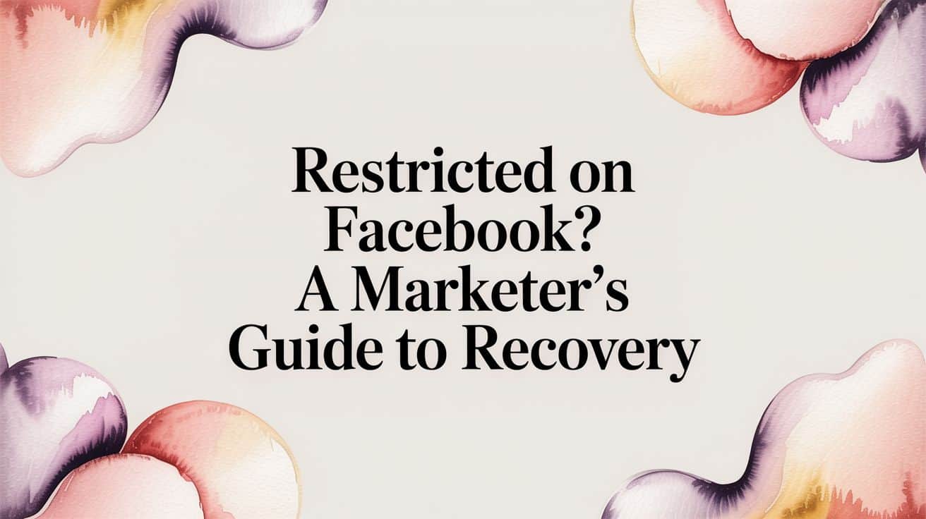 Featured image for Restricted on Facebook? A Marketer's Guide to Recovery