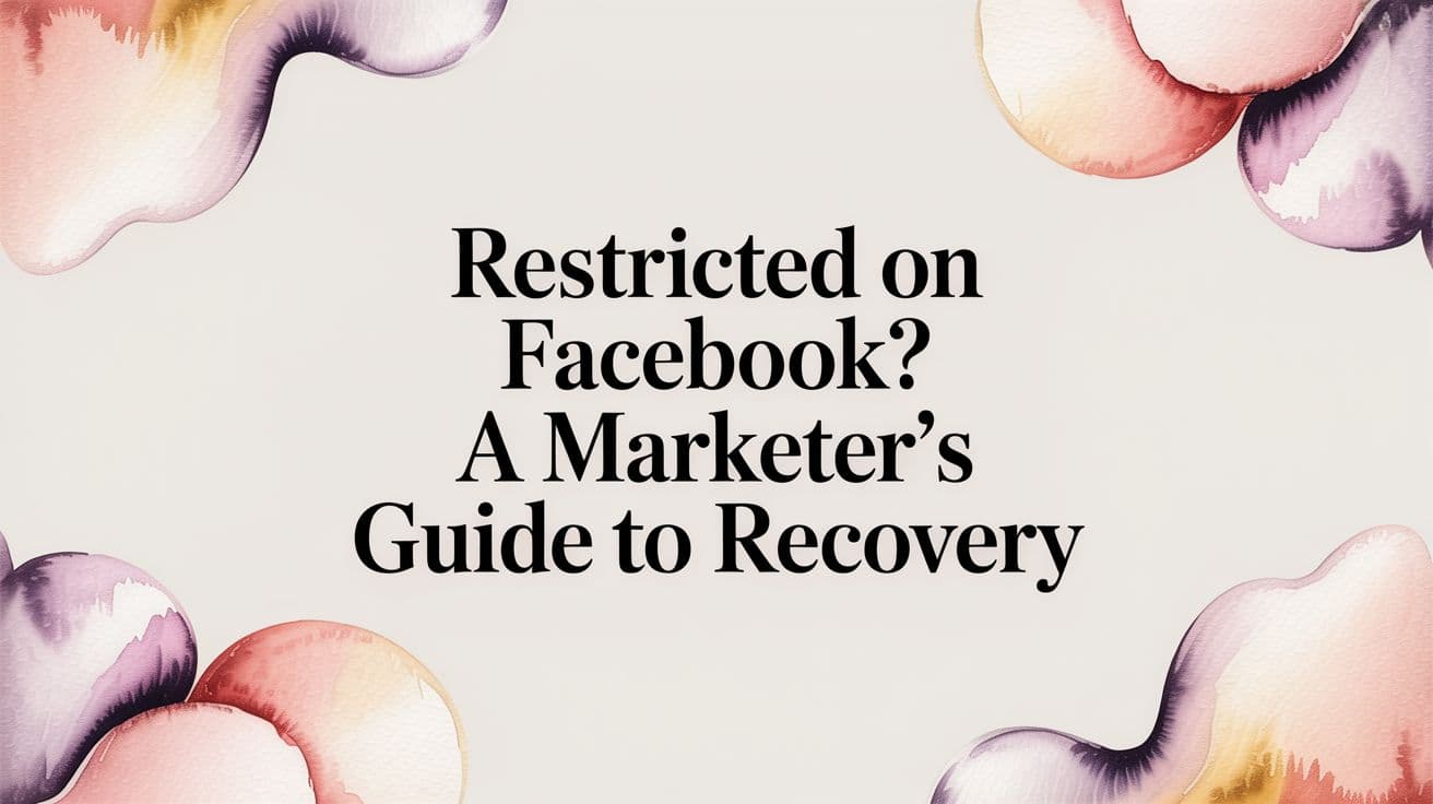 Featured image for Restricted on Facebook? A Marketer's Guide to Recovery