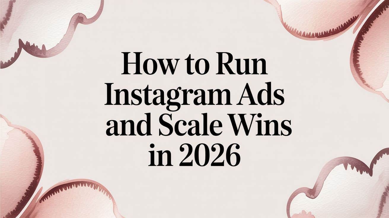 Featured image for How to Run Instagram Ads and Scale Wins in 2026