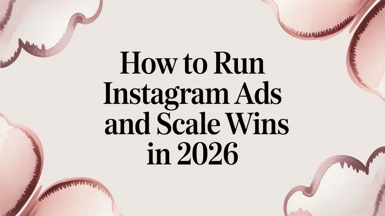 Featured image for How to Run Instagram Ads and Scale Wins in 2026